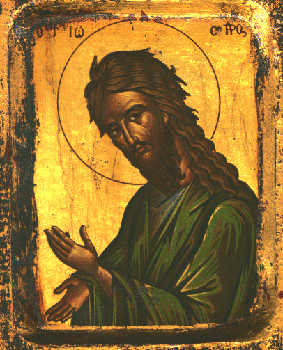 John the Baptist icon.