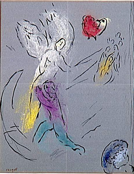 Marc Chagall, Jacob Wrestling With the Angel (c.1963).