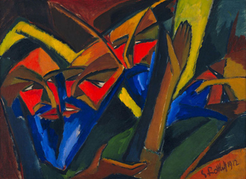 Karl Schmidt Rottluff: Pharisees.