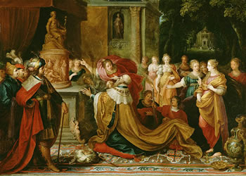 Solomon's idolatry, Frans Francken II, Flemish, 1622.
