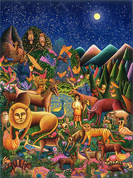 John August Swanson (American, 1938–), Peaceable Kingdom,