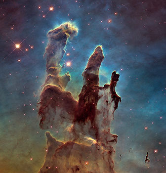 Three-Light-Year-Tall Pillar of Gas and Dust. NASA Hubble Space Telescope.