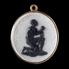 Anti-slavery medallion by Josiah Wedgwood.